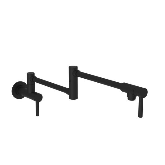 Newport Brass | East Linear Pot Filler Wall Mounted, Flat Black