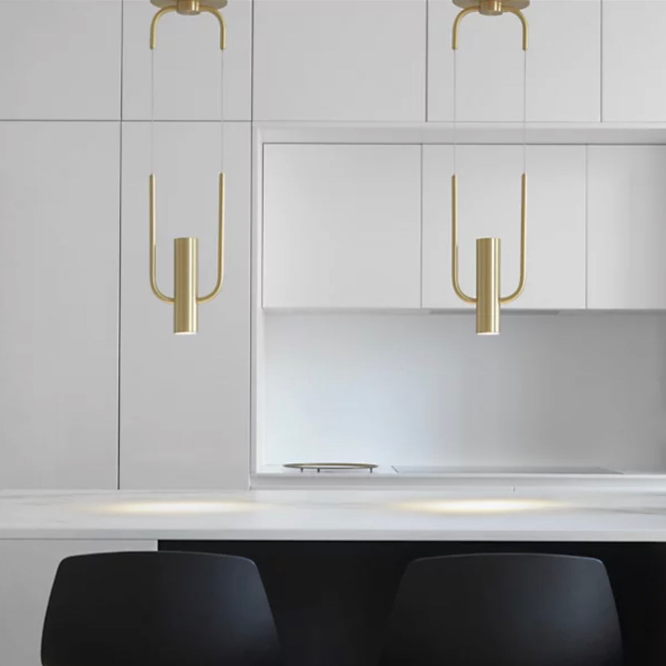 CVL | Storm Pendant Light in Satin Brass