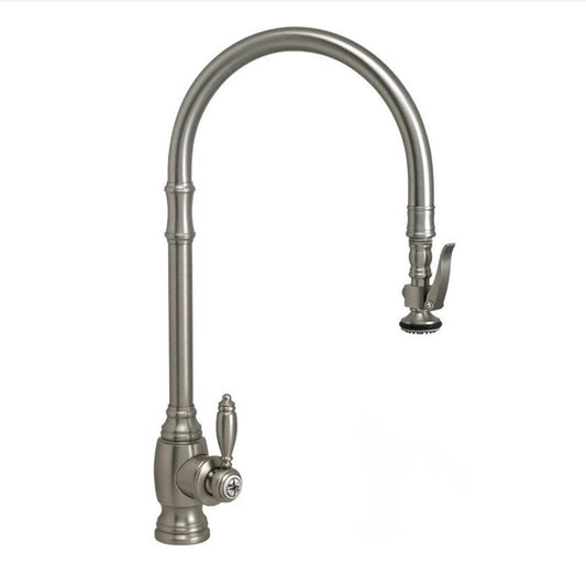 Waterstone |  Traditional Extended Reach PLP Pull Down Faucet Antique Pewter