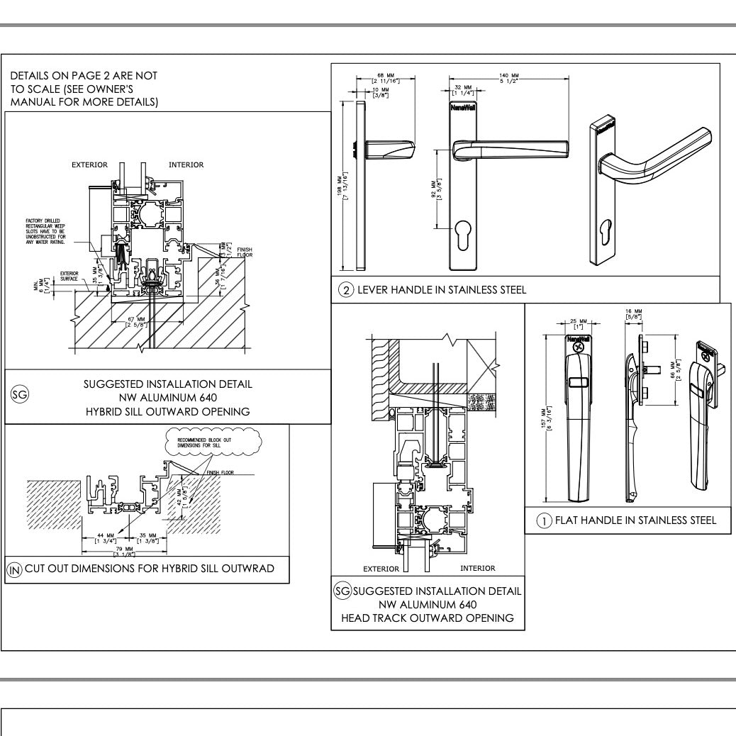 NanaWall | NW Aluminum 640 8 Panel Folding Door System