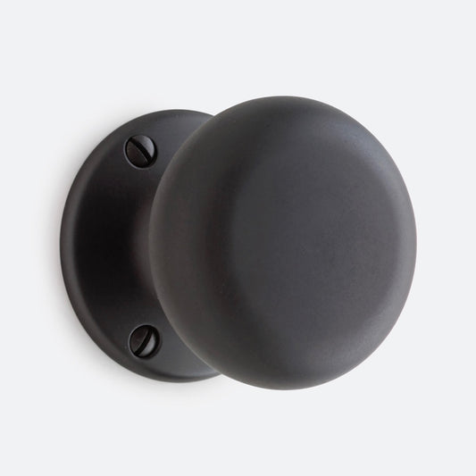 Rejuvenation | Tate Classic Knob Tube Latch Interior Passage Door Set in Oil Rubbed Bronze