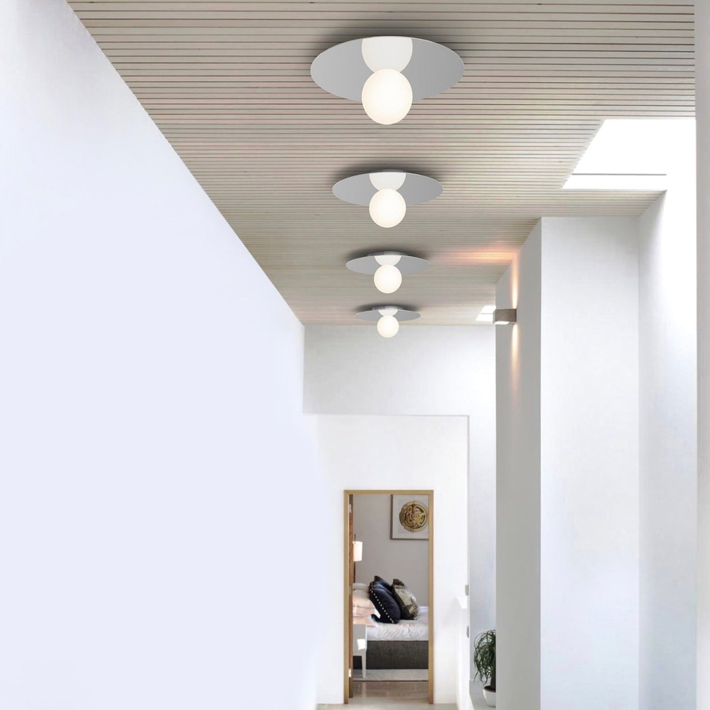 Pablo Design | Bola 18” Disc Flush Wall/Ceiling Light