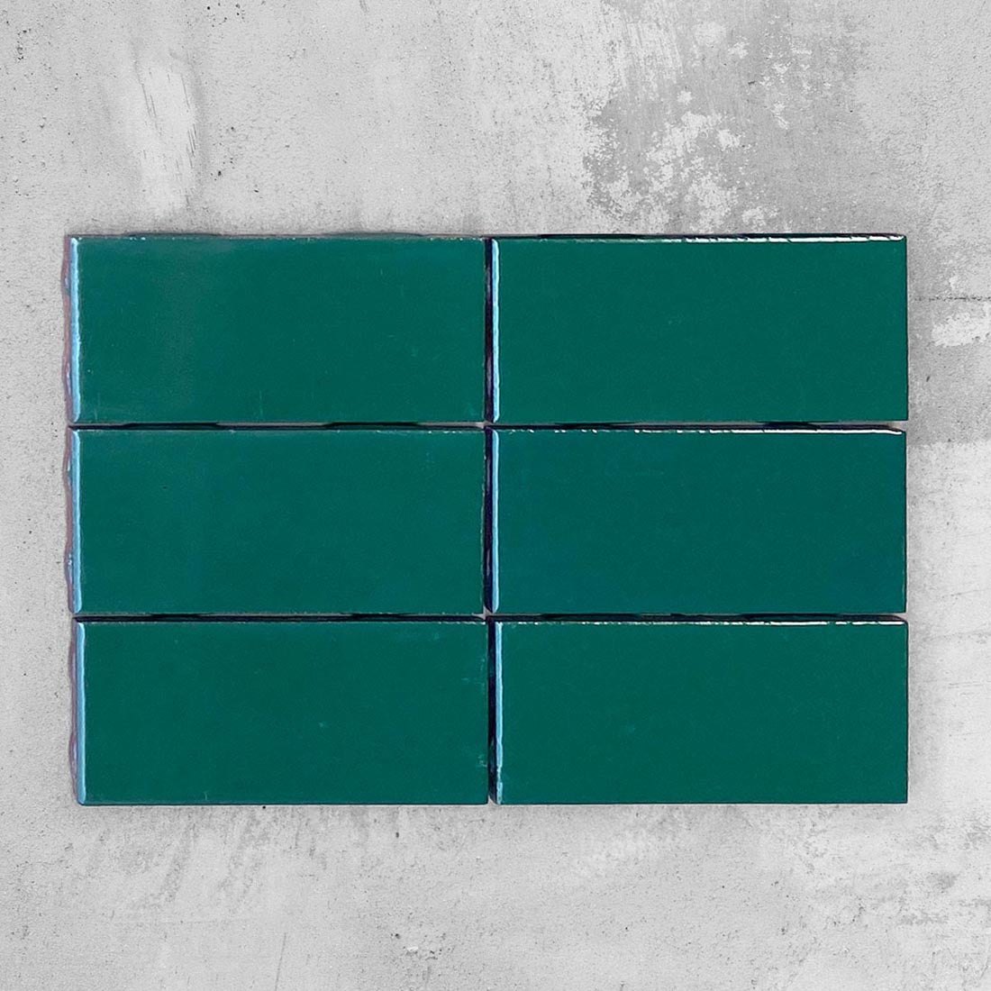 Franciscan Tile | Vintage Green Ceramic Subway Tile 3x6x3/8