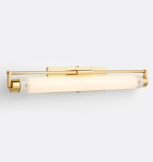 Rejuvenation | West Slope Sconce 27-3/4" in Aged Brass