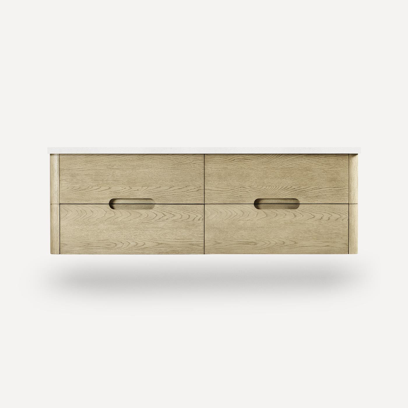 Robern | Helden Vanity 60 x 20-3/8 x 23 in Rustic Oak No Vanity Top