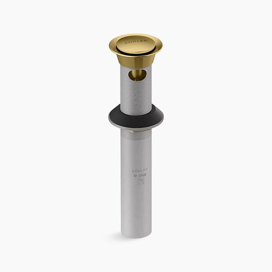 Kohler | Clicker Drain with Overflow 8.3125″ Vibrant Brushed Moderne Brass