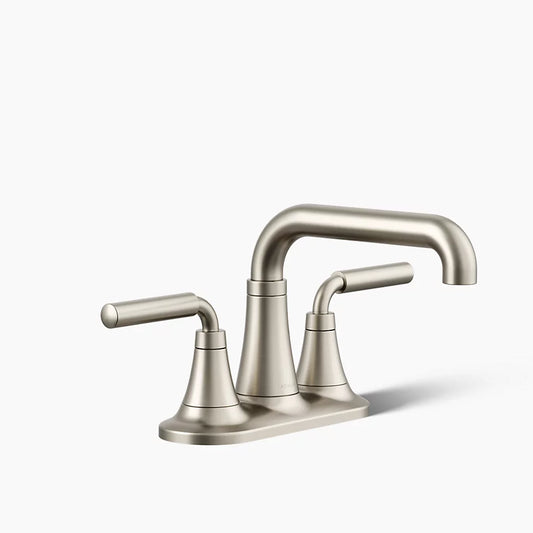 Kohler | Tone Centerset Bathroom Faucet 4‑in 1.2 GPM Vibrant Brushed Nickel
