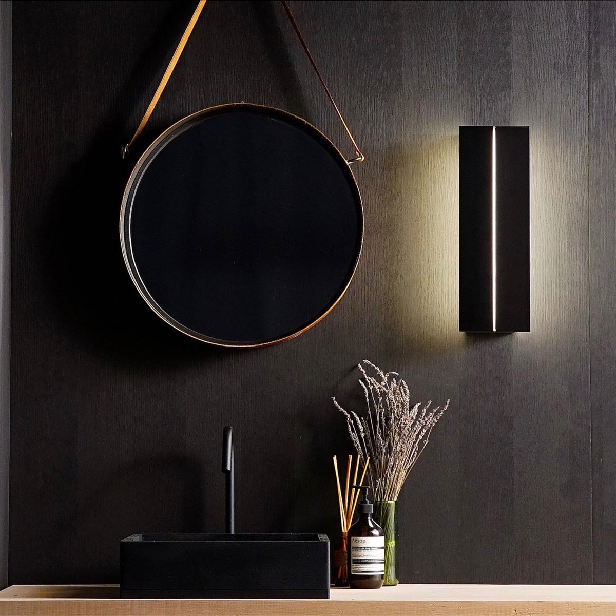 Ravenhill Studio | ADA 17" Wall Sconce in Black