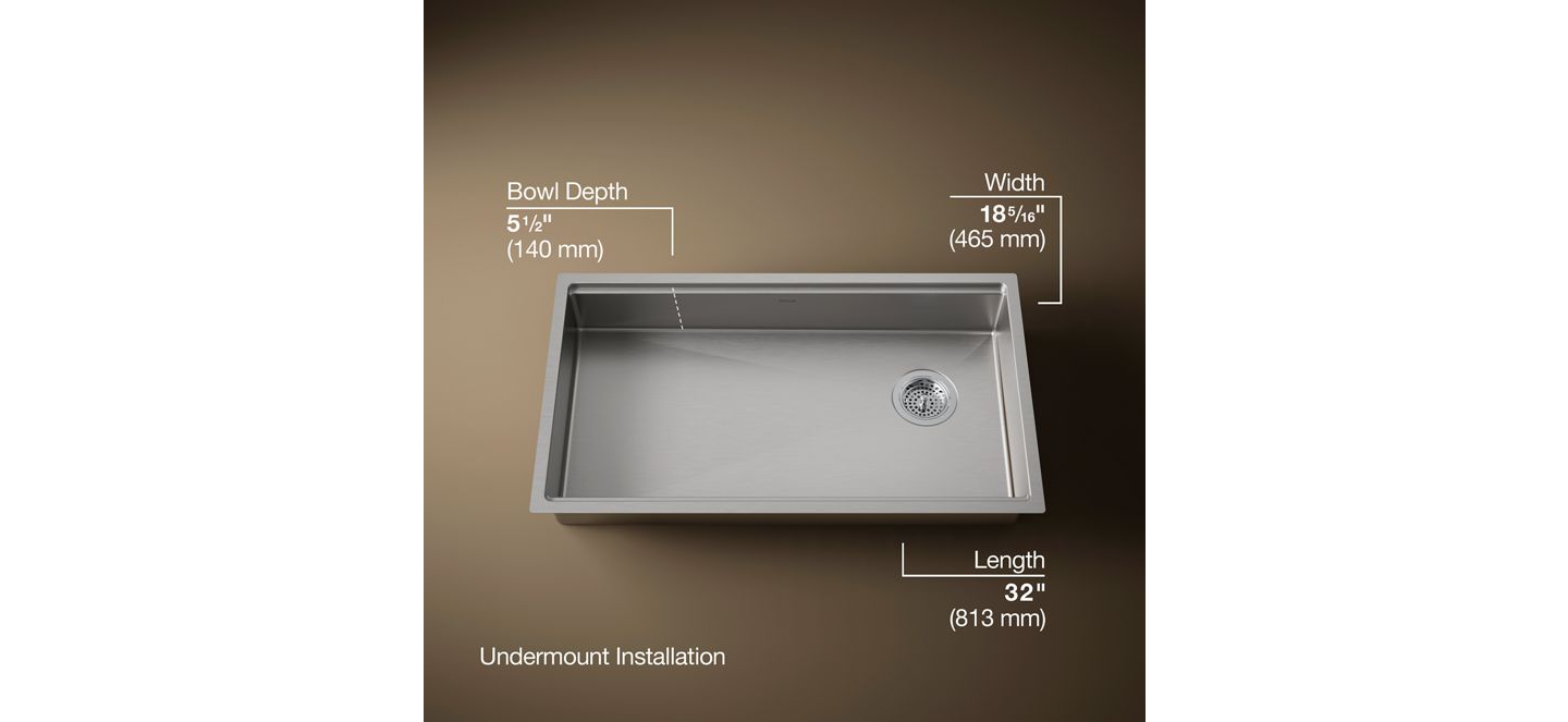 Kohler | Strive Large Single Basin ADA Sink