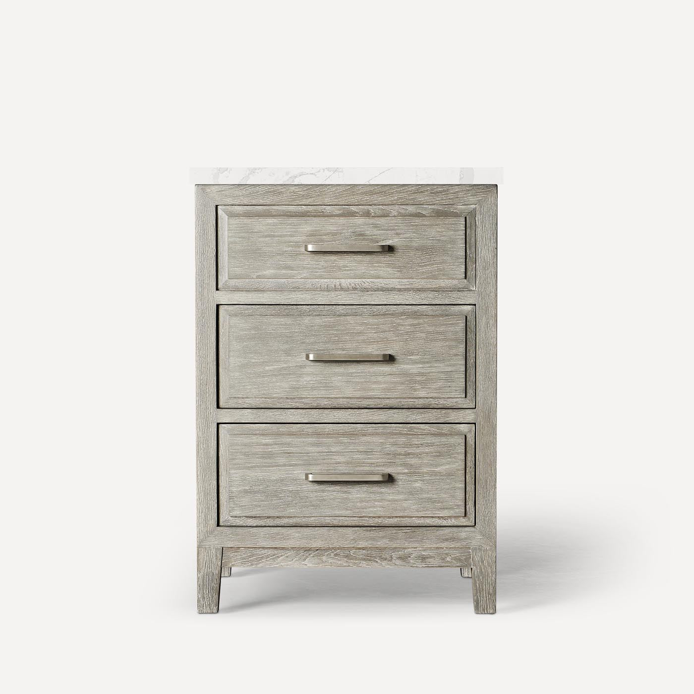 Robern | Chestnut Hill Vanity 24 x 34 x 23 in Lgt Gray Oak w Brush Pewter No Top