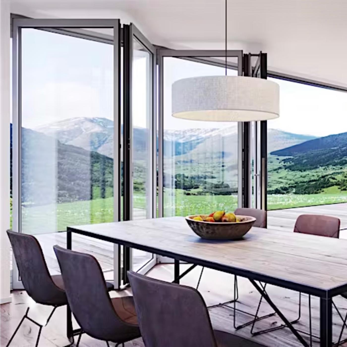NanaWall | 640 Aluminum 4 Panel Folding Door System in Pure White