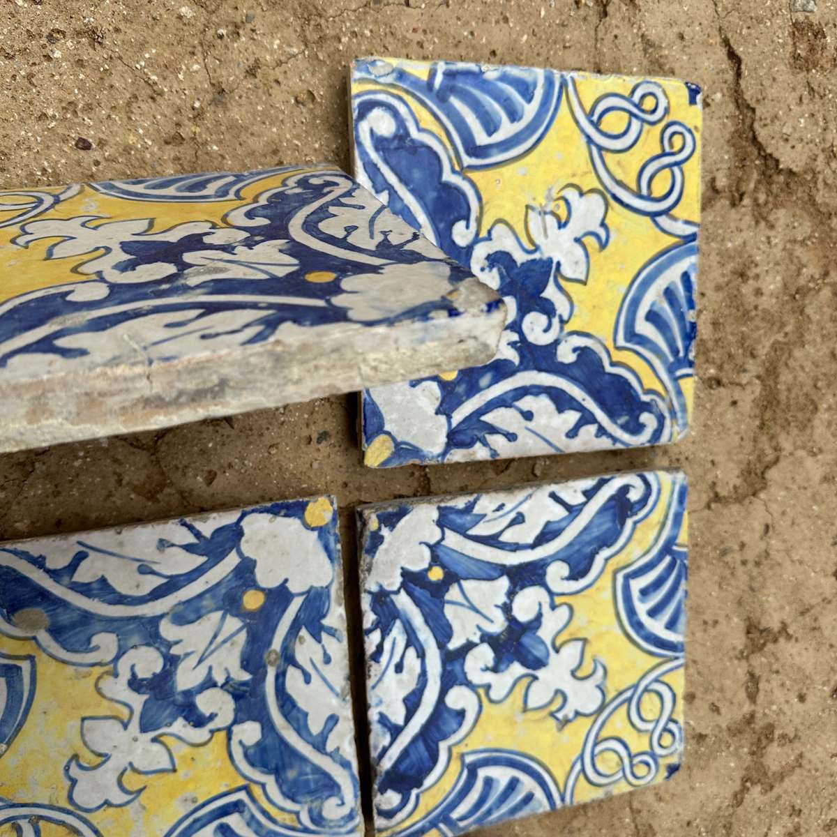 Reclaimed Antique Majolica Tile 8x8