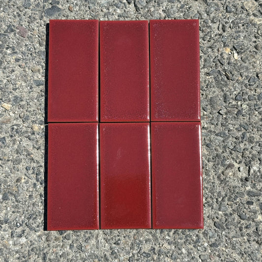 Heath Ceramics | 2x4 Classic Field Tile in Pomegranate