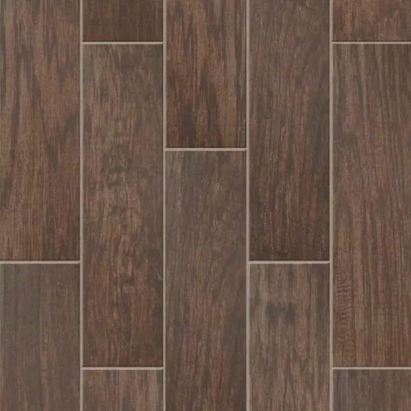 Shaw Flooring | 6x24 Petrified Hickory Porcelain Tiles in Timeworn Finish