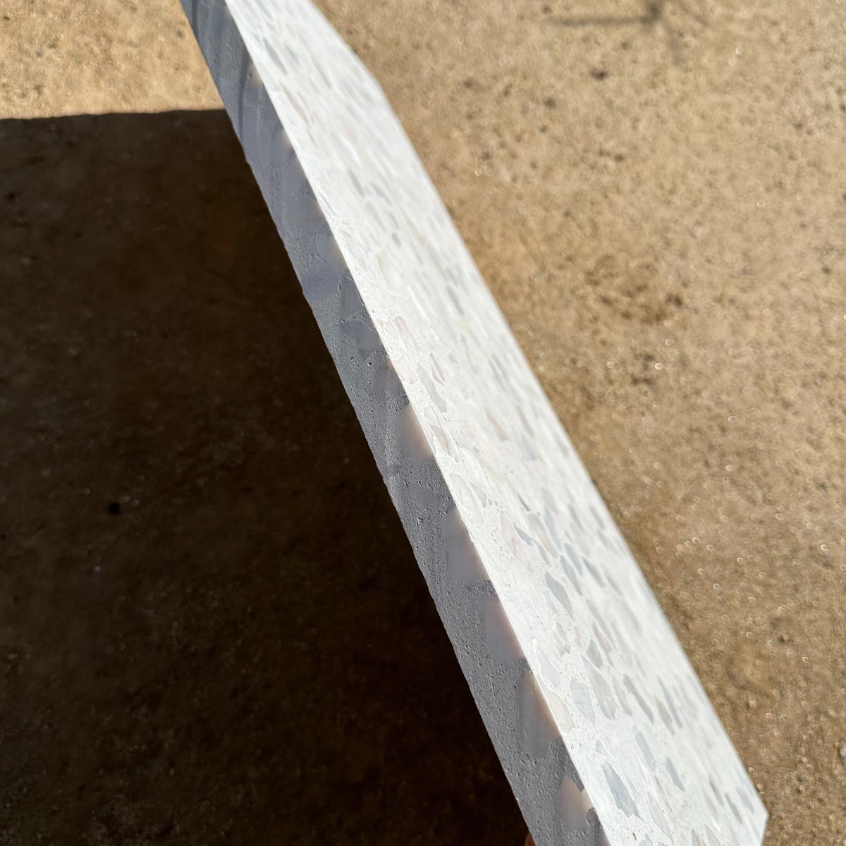 Concrete Collaborative | Venice 12x24 Alabaster Large Marble Chip Terrazzo