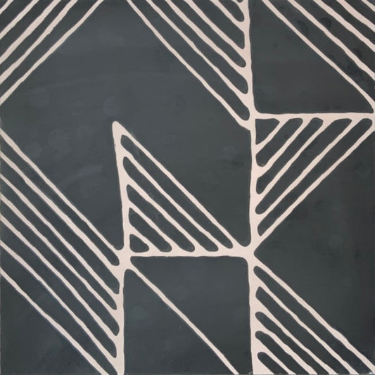 Concrete Collaborative | 8x8 Strands Indio Shadow in Ebony with Lilac Accent