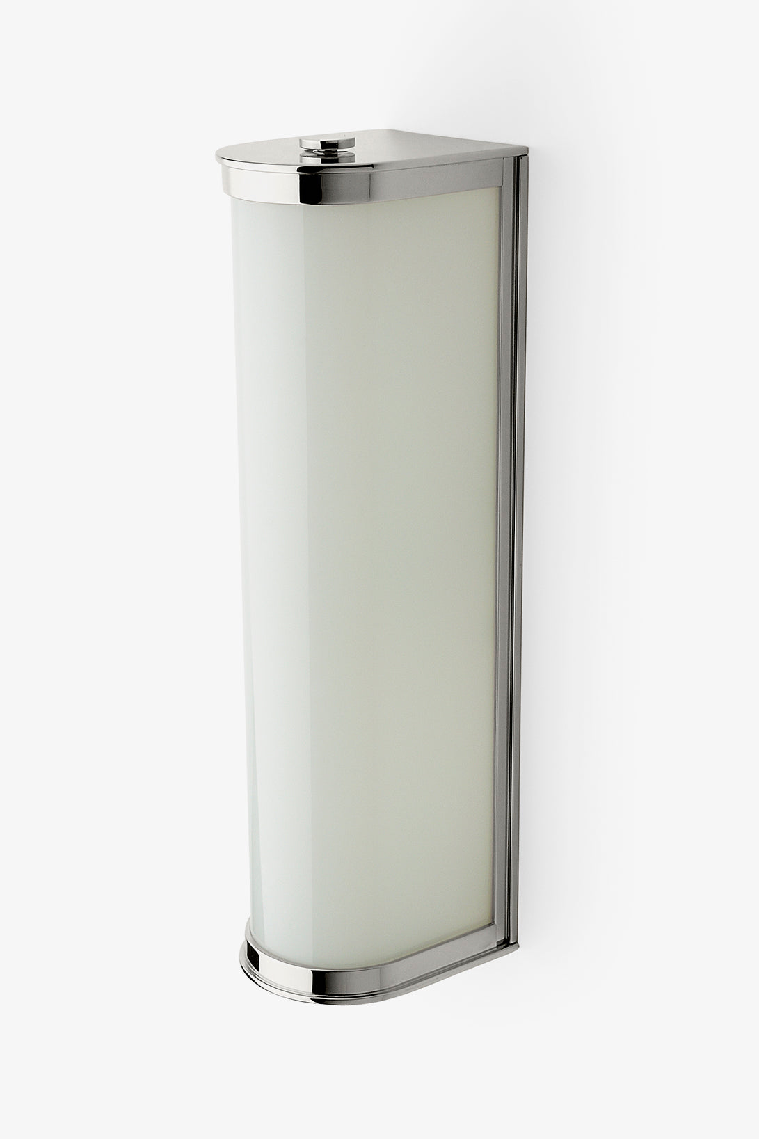 Waterworks | Oriel ll Wall Mounted Single Arm Sconce, Glass Shade, Chrome