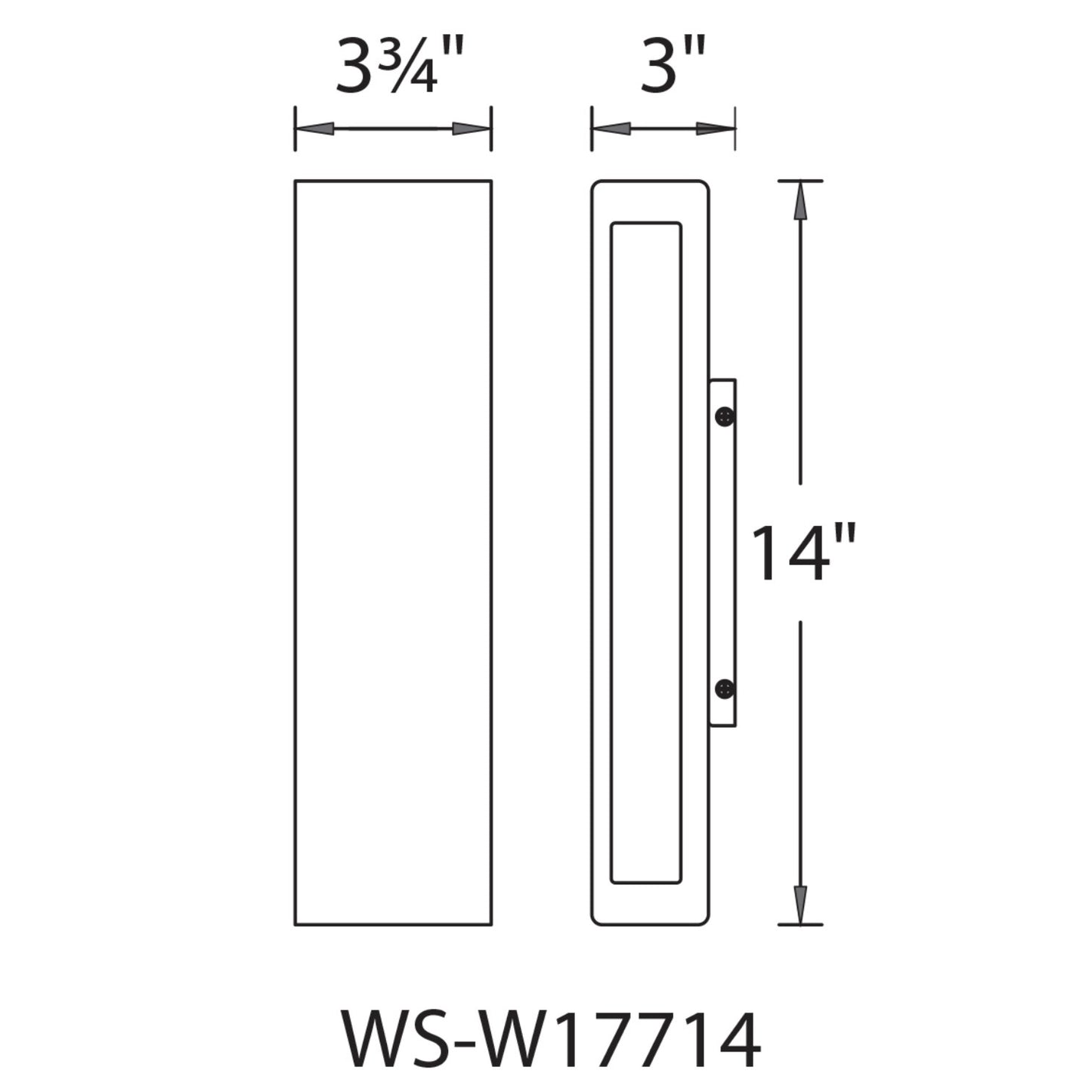 WAC Lighting | Verve 14" Outdoor Wall Sconce 3000K