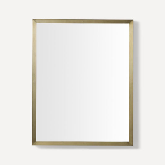 Robern | Craft Series Thin Framed Metal Mirror 24 x 30 x 1-3/8 in Aged Brass