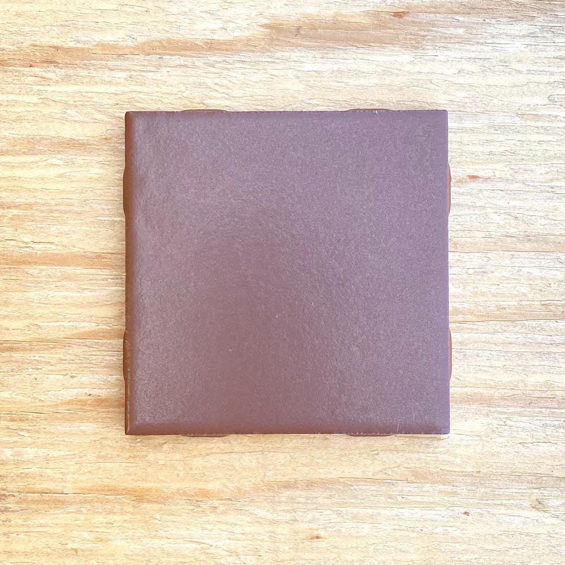 Franciscan Tile | Vintage Brown Ceramic Subway Tile 4x4x3/8