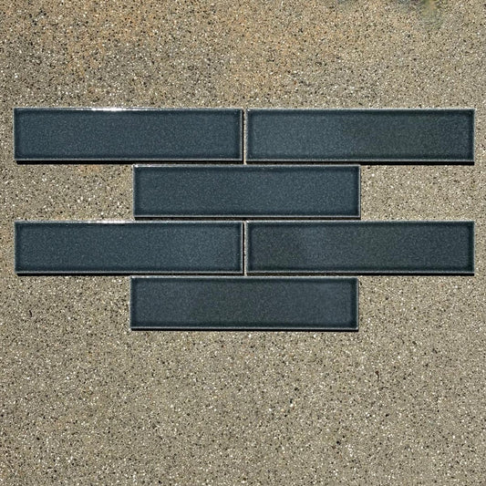 Zia Tile | 2x8 Ceramic Subway Tile in Ethereal Blue