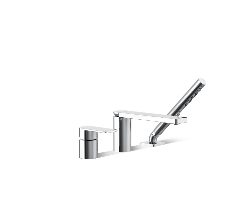 Kohler | Parallel 3 Hole Bath Filler in Polished Chrome