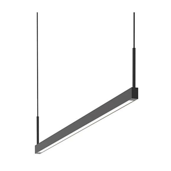 Sonneman | Thin-Line LED Linear Suspension Light, 3' Option in Satin Black