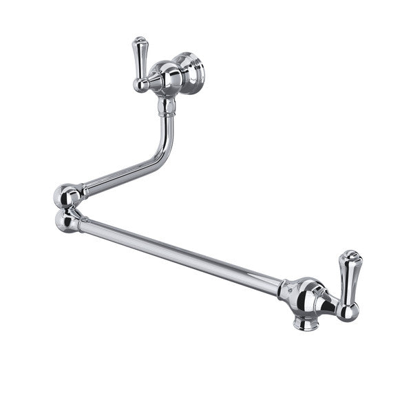 Perrin & Rowe | Edwardian 1.8 GPM Wall Mounted Single Hole Pot Filler, Polished Chrome
