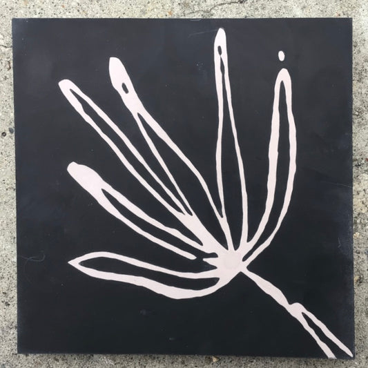 Concrete Collaborative | 8x8 Indio Agave in Ebony with Lilac Accent