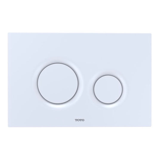 Toto | Basic Round Push Plate-Dual Button in White