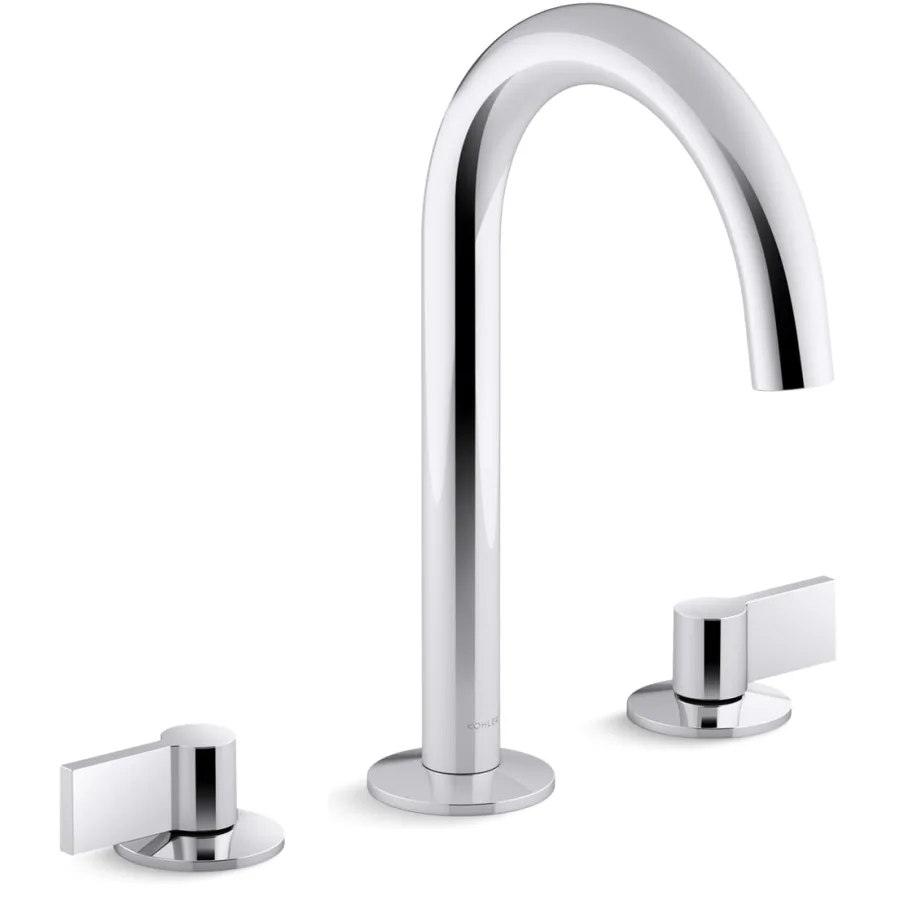 Kohler | Components 1.2 GPM Widespread Tube Spout Bathroom Faucet with Lever Handles