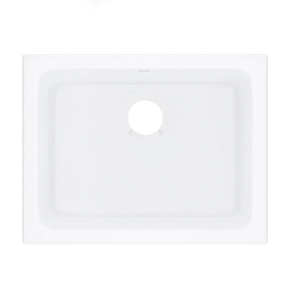 Rohl | Allia  23-15/16" Undermount Single Basin Fireclay Kitchen Sink in White