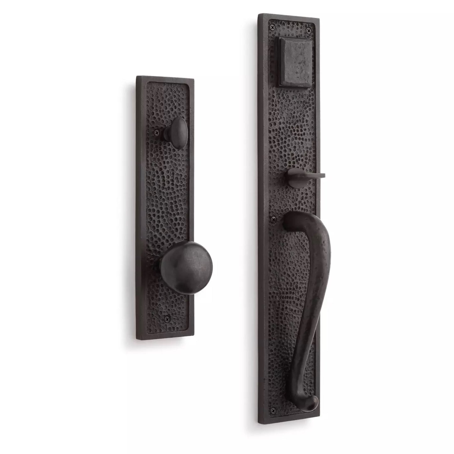 Signature Hardware | Traeger Solid Bronze Entrance Door Set with Round Knob