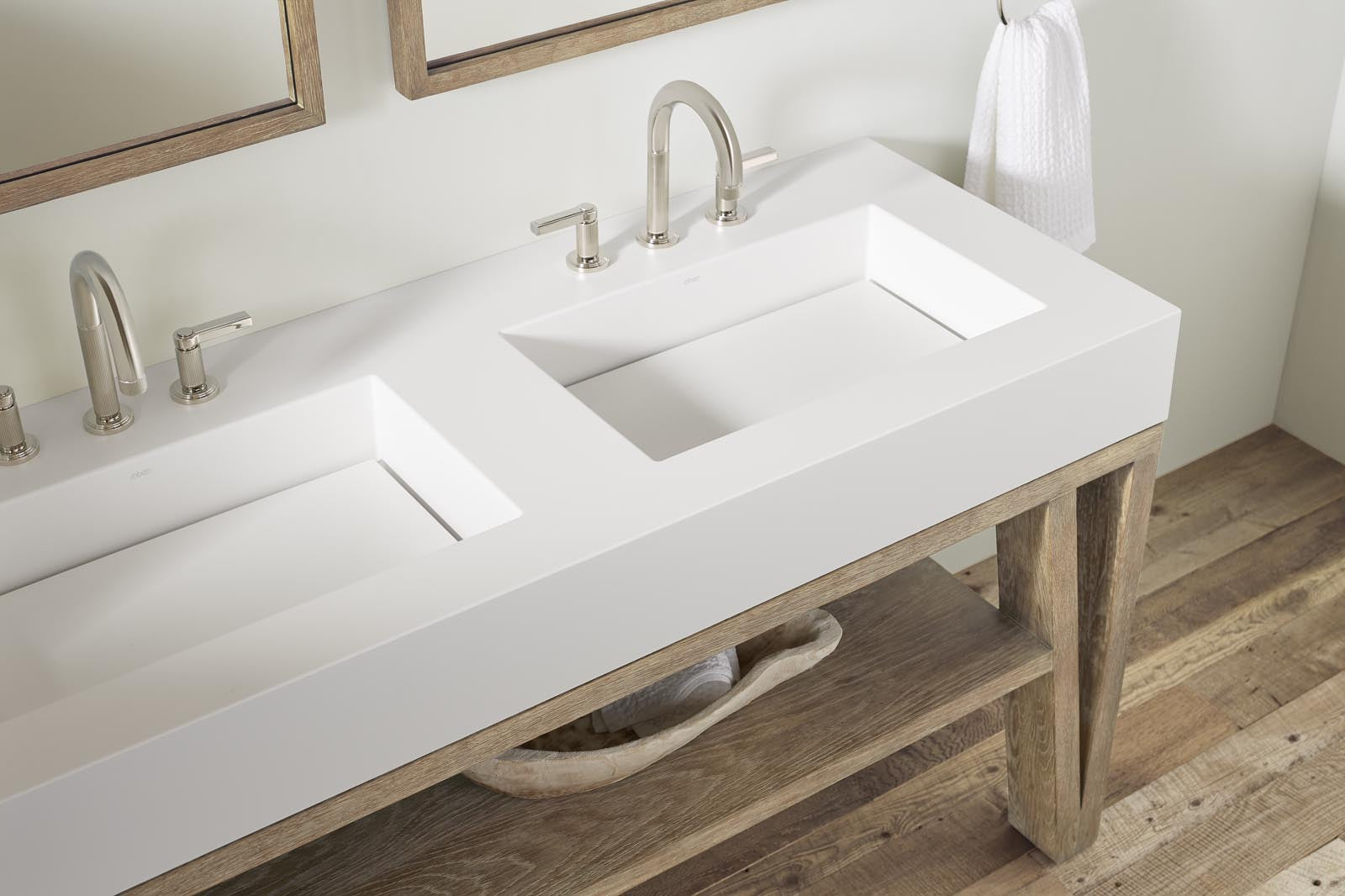 Robern | Bodo Vanity 60 x 34 x 23 in Light Gray Oak No Vanity Top