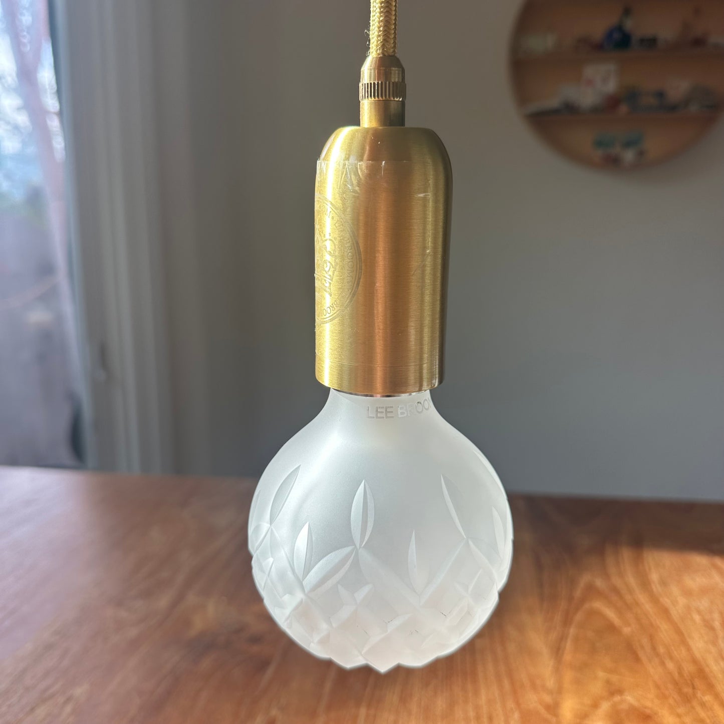 Lee Broom | Crystal Bulb LED & Mini Pendant Clear in Brushed Brass