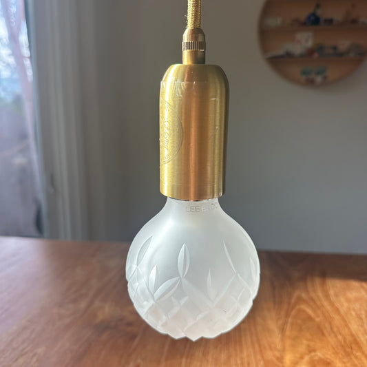Lee Broom | Crystal Bulb LED & Mini Pendant Clear in Brushed Brass