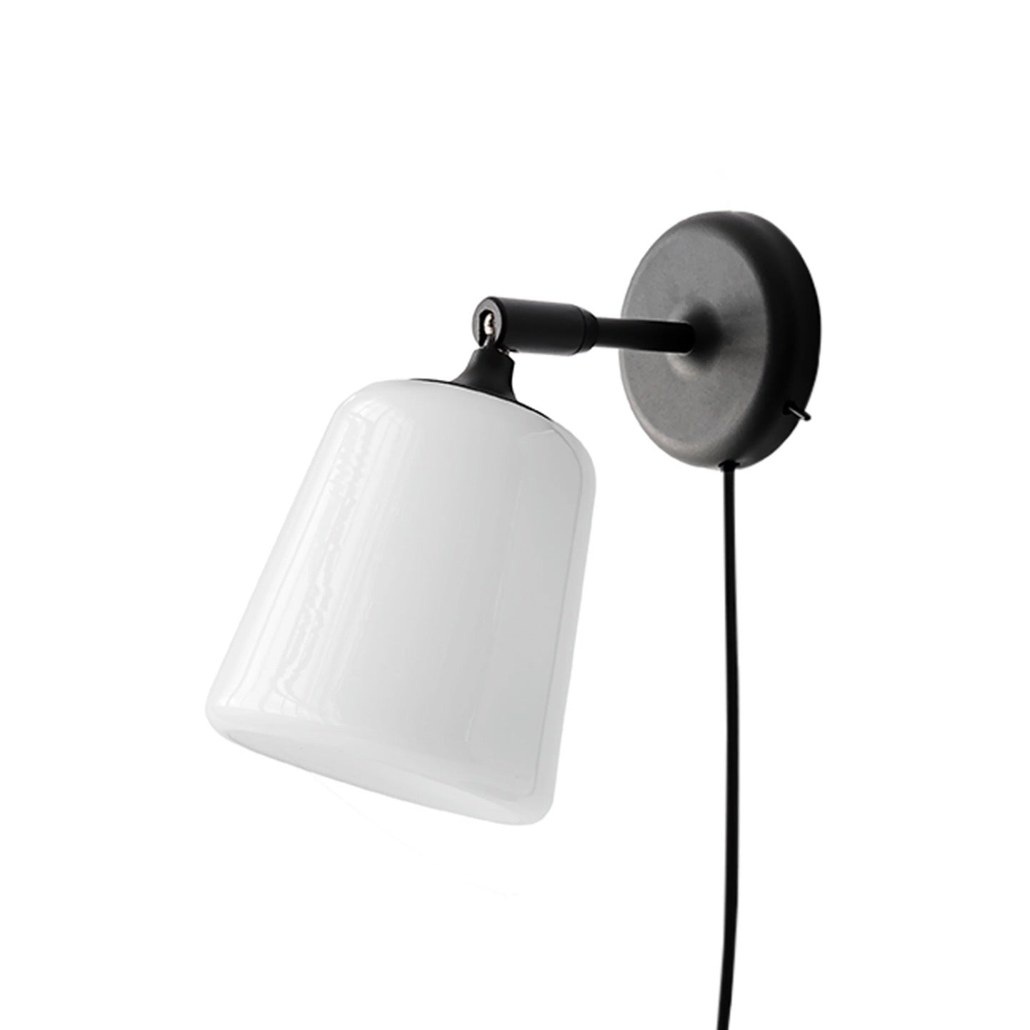 New Works | Material Wall Light in White Opal Glass