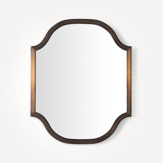 Robern | Scalloped Metal Mirror 24 x 30 x 1-3/16 in Antique Bronze