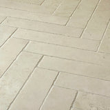 Carmel Stone | Nazare White Limestone Tile 3 x 12 x 5/8 Time Worn Texture