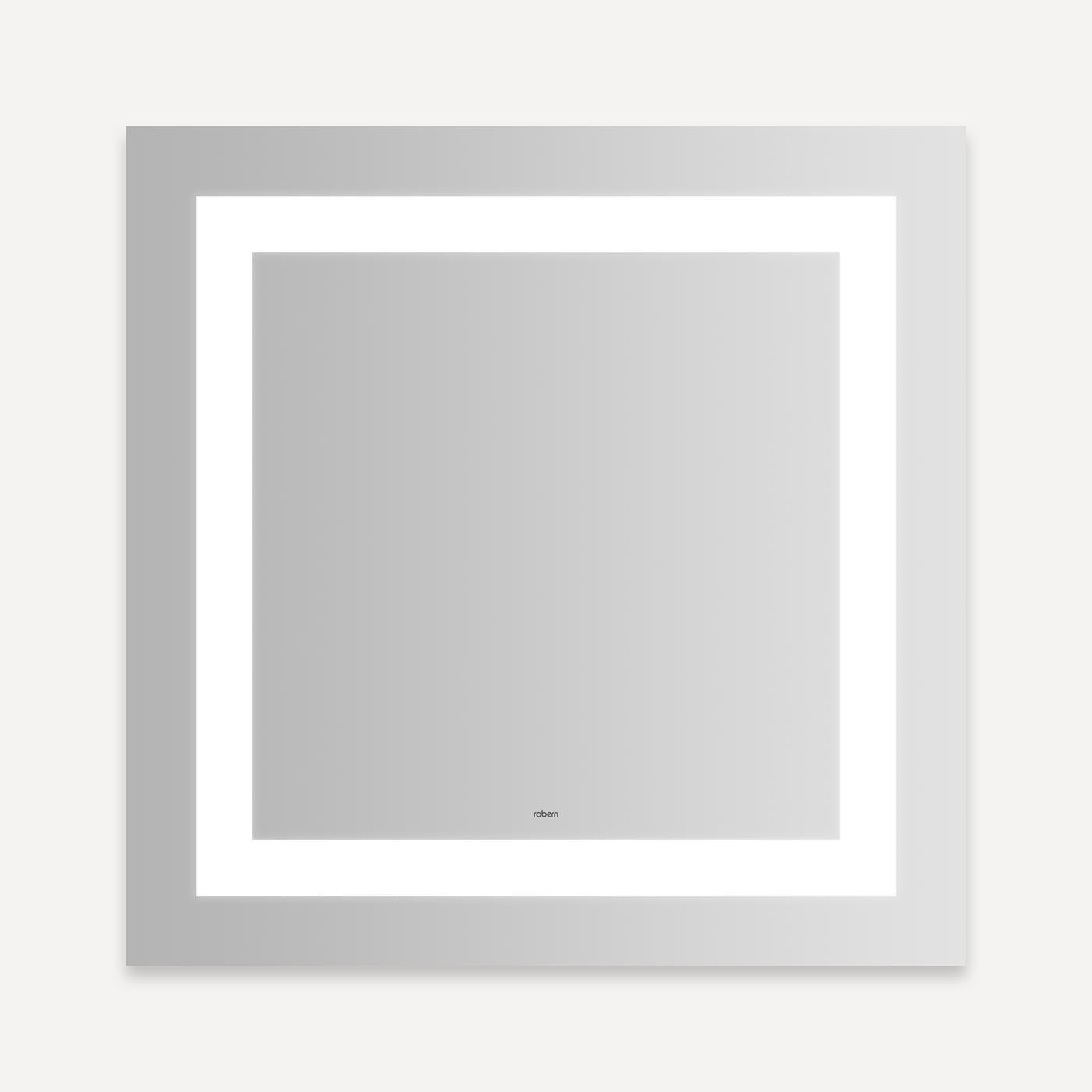 Robern | Vitality Light Mirror 30 x 30 x 1-3/4" Inset Light Cool 4K Dim Defog