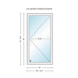 Kolbe | VistaLuxe Black Casement Window 24 x 48