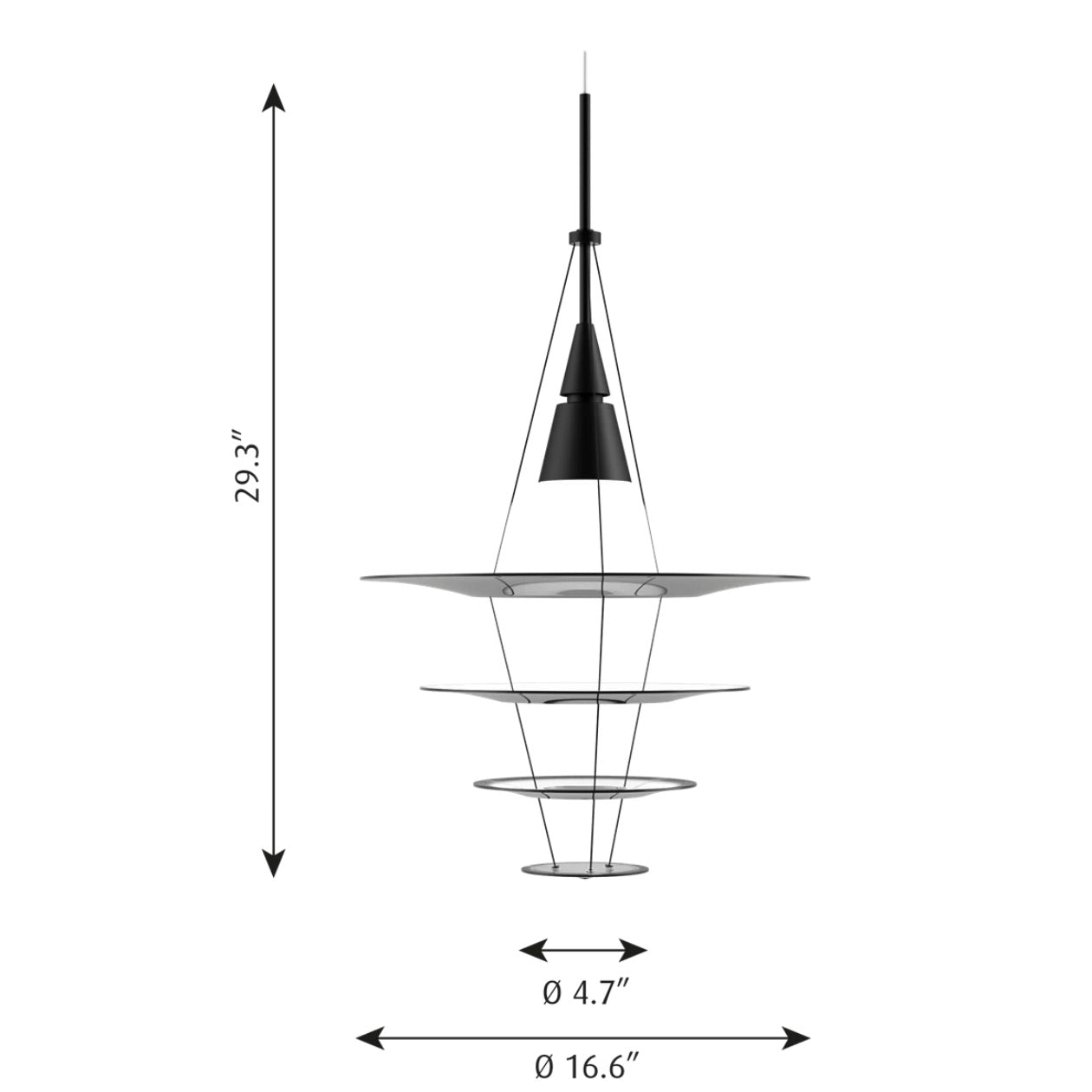 Louis Poulsen | Enigma Pendant, Small in Black