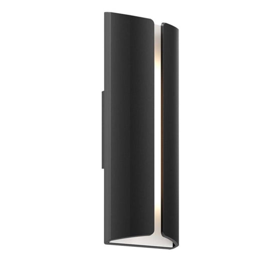 DALS Lighting | Rectangle Curved LED Wall Sconce in Black Finish