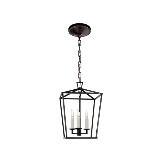 Visual Comfort & Co. | Darlana Mini Lantern in Aged Iron