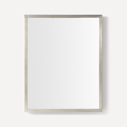 Robern | Craft Series Thin Framed Metal Mirror 24 x 30 x 1-3/8 in Brushed Pewter