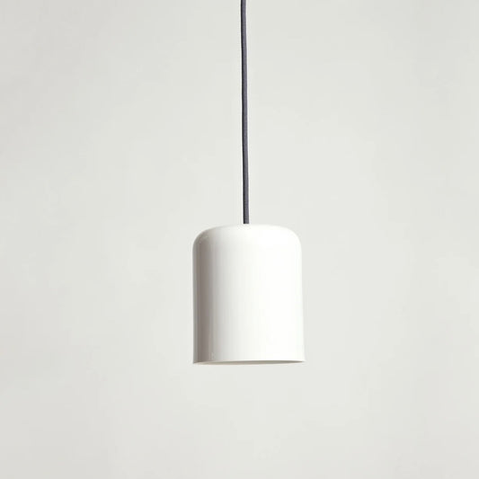 SCP | Josiah Pendant White with Grey Cord in Medium