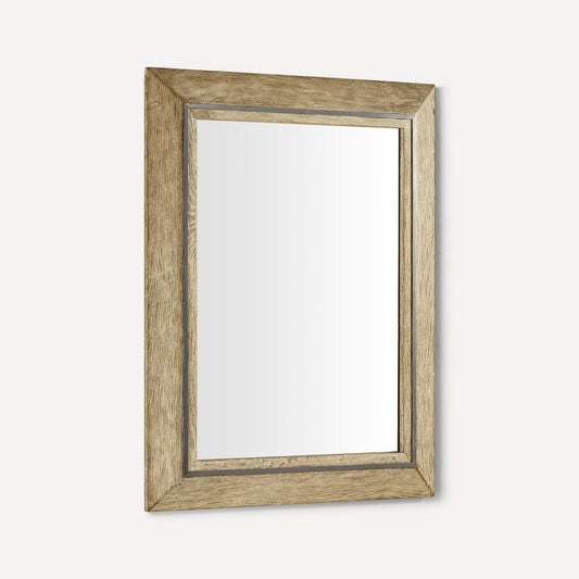 Robern | Craft Series Mirror w Metal Inlay 24 x 30 x 1-1/2 in Weather Oak Iron Black