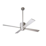 Modern Fan | Flute Fan 52" Ceiling Fan, No Light in Textured Nickel
