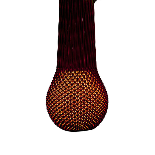 Ariel Zuckerman | Knitted Dropped Pendant, Large, Red