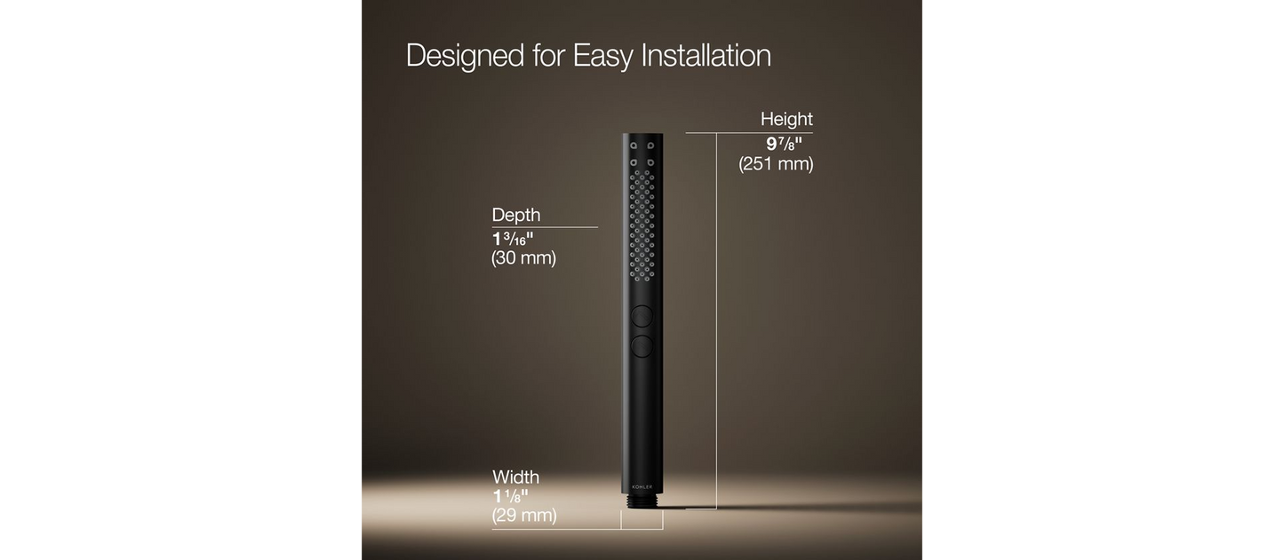 Kohler | Shift Round Two-function Handshower in Matte Black